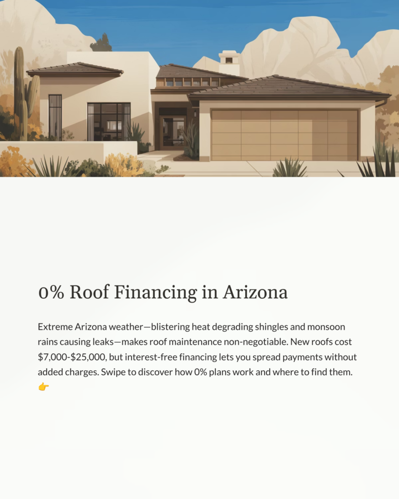 interest free roof financing