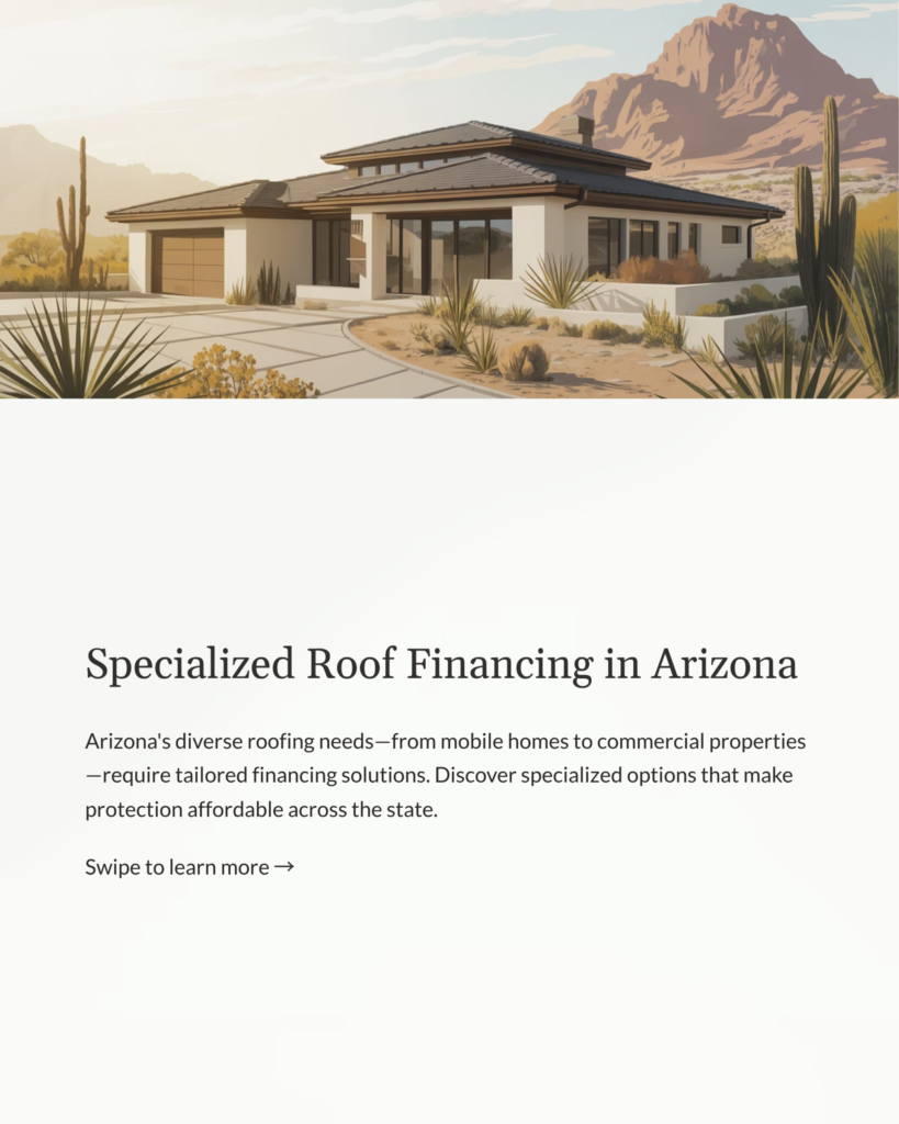 specialized roof financing