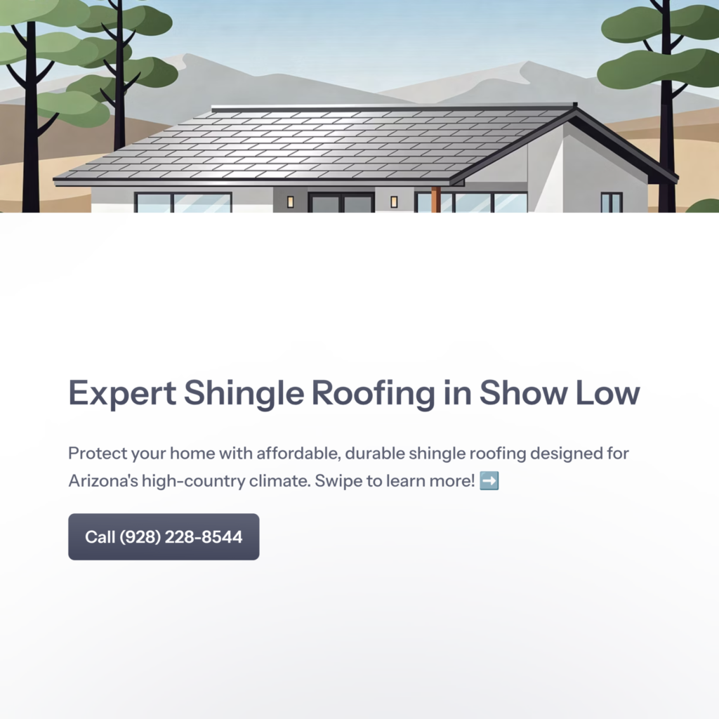shingle roofing contractor show low
