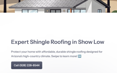 Shingle Roofing Contractor Show Low and Pinetop-Lakeside